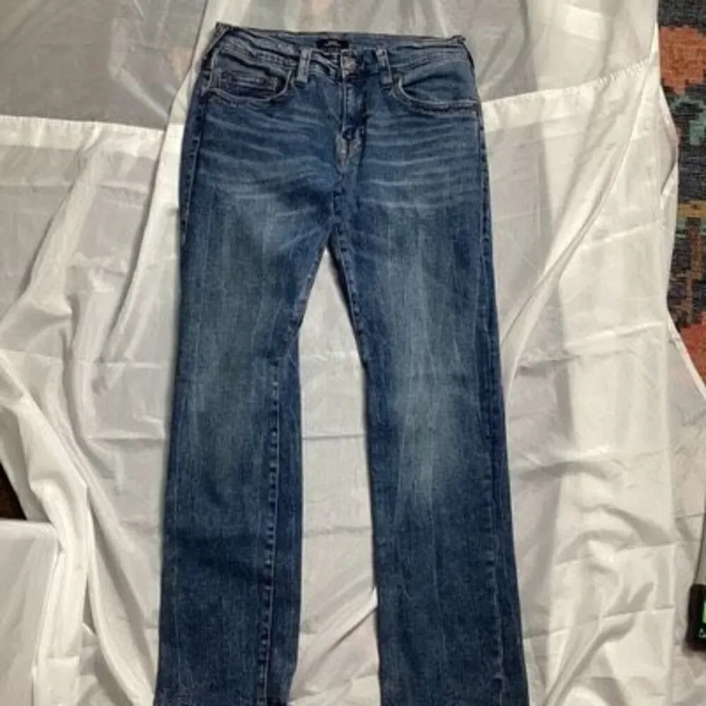 True Religion Mens Ricky No Flap SN Jeans Sz 31 Relaxed Straight
